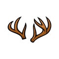Deer Head Emblem Logo Illustration Vector Template EPS 10 Royalty Free Stock Photo