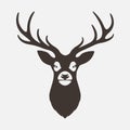Deer Head Graphic Symbol