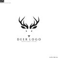 Deer head. Logo template Royalty Free Stock Photo