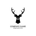 Deer head Logo Template vector icon illustration design