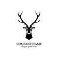 Deer head Logo Template vector icon illustration design Royalty Free Stock Photo