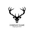 Deer head Logo Template vector icon illustration design Royalty Free Stock Photo