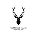 Deer head Logo Template vector icon illustration design