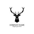 Deer head Logo Template vector icon illustration design Royalty Free Stock Photo