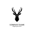 Deer head Logo Template vector icon illustration design Royalty Free Stock Photo