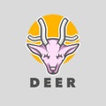 Deer head mascot Royalty Free Stock Photo