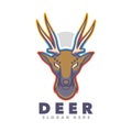 Deer head mascot Royalty Free Stock Photo