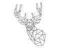 Deer head polygon