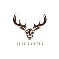 Deer head vector design template,hunting Royalty Free Stock Photo