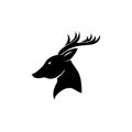 Deer head vector illustration logo icon Royalty Free Stock Photo