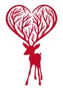 Deer With Heart Antlers
