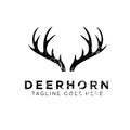 Deer Horn Logo Design Inspiration. Vector illustration