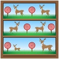 Deer Hunting Shooting Gallery Royalty Free Stock Photo