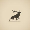 Deer icon - vector illustration