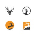 Deer ilustration logo vector Royalty Free Stock Photo