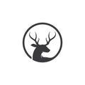 Deer ilustration logo vector Royalty Free Stock Photo