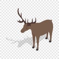 Deer isometric icon Royalty Free Stock Photo