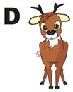 Deer and letter