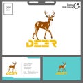 deer logo concept for outdoor event