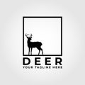 deer logo design. deer icon vector