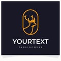 Deer Logo Design Template. Deer Line Logo