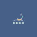 Deer Logo Icon Design, Deer logo template icon design vector, deer icon, deer illustration, deer vector design template, Nature de Royalty Free Stock Photo