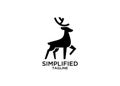 Deer logo icon designs vector Royalty Free Stock Photo