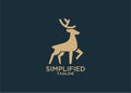 Deer logo icon designs vector Royalty Free Stock Photo