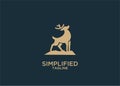 Deer logo icon designs vector Royalty Free Stock Photo