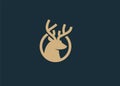 Deer logo icon designs vector Royalty Free Stock Photo
