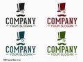 Gentleman logo Royalty Free Stock Photo