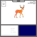 deer logo concept for outdoor event