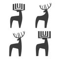 4 deer logotype