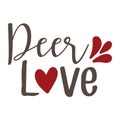 Deer love typography t-shirt design, tee print, t-shirt design, lettering t shirt design, Silhouette t shirt design, art, black,