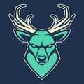 Deer Mascot Vector Icon