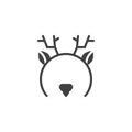 Deer mask vector icon