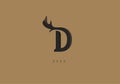 DEER LOGO D MONOGRAM