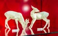 Deer and doe figurines Meissen porcelain Germany