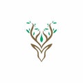Deer Nature Logo Unique Logo