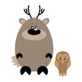 Deer and Owl Sad