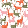 Deer pattern, deer background