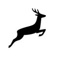 Deer pictogram, icon isolated on a white background. Royalty Free Stock Photo