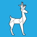 Deer polygonal geometric icon