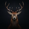 Dark Deer Head: Hyper-realistic Animal Portraits By Jonas Malmberg