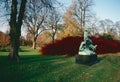 Deer sculpture at the park