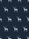 deer seamless design wild animal with dark background