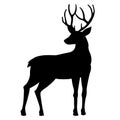 Deer Silhouette Royalty Free Stock Photo