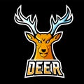 Deer sport or esport gaming mascot logo template, for your team