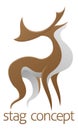 Deer stag design Royalty Free Stock Photo