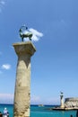 Deer statue in the capital city of Rhodes